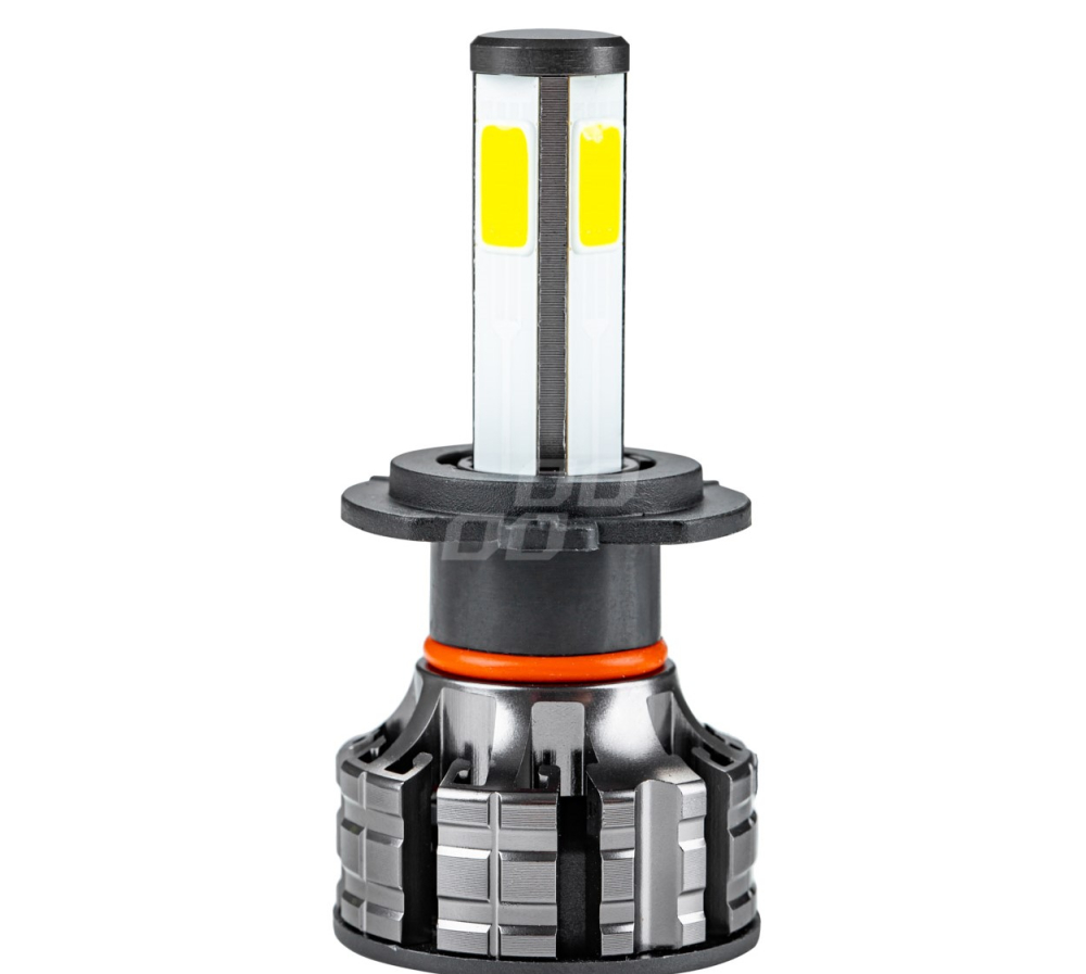 Set 2 becuri LED auto H7 COB 4Side, 6500K, 3800 lm, 38W, 12/24V, 4 fete luminoase [4]