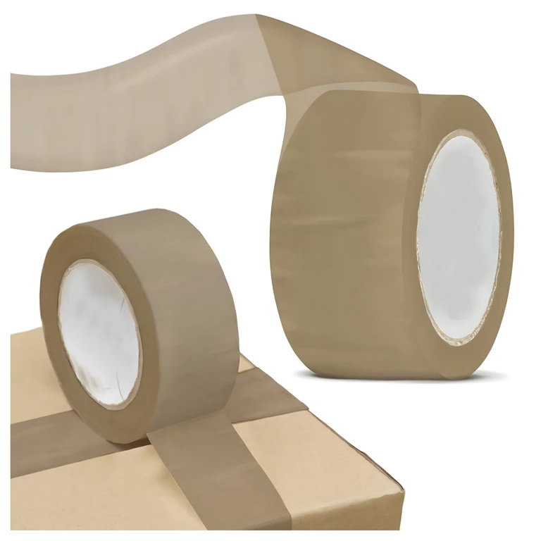 Set 2 benzi adezive pentru ambalare maro, 48 mm x 90 m fiecare, lipire puternica pentru cutii, colete si pachete, rezistente la rupere [9]
