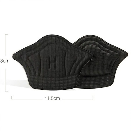 Set 2 branturi pentru calcai cu pernite, Warszawa, Poliester, 5mm, Negru [3]
