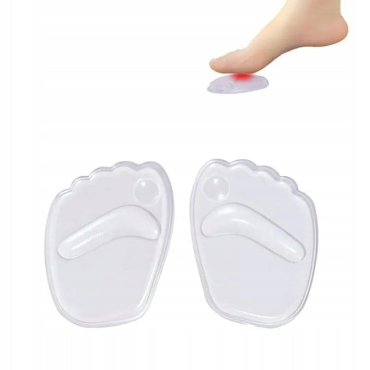 Set 2 branturi pentru pantofi, silicon, protectie impotriva bataturilor, adeziv, transparent [5]