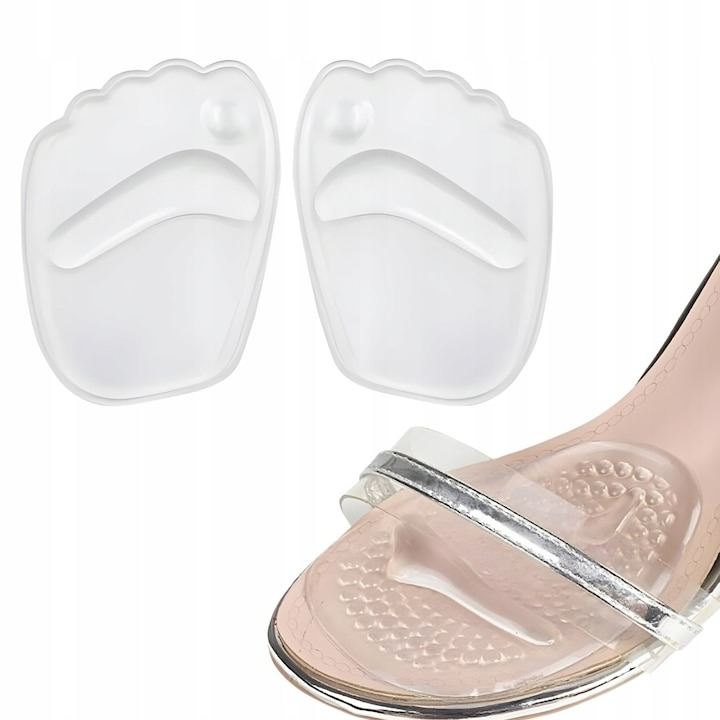 Set 2 branturi pentru pantofi, silicon, protectie impotriva bataturilor, adeziv, transparent [7]