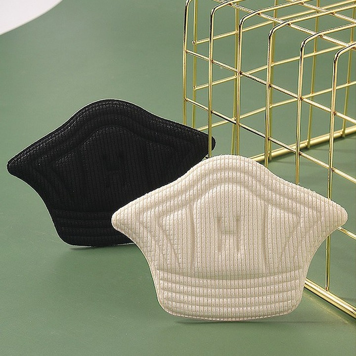 Set 2 bucati protectii calcai pentru pantofi, adidasi, 5mm grosime, marime universala, Alb/Negru [5]