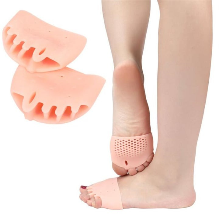 Set 2 bucati protectii pentru monturi, separatoare degete, elastic, universal, 7 x 9 cm, bej [5]