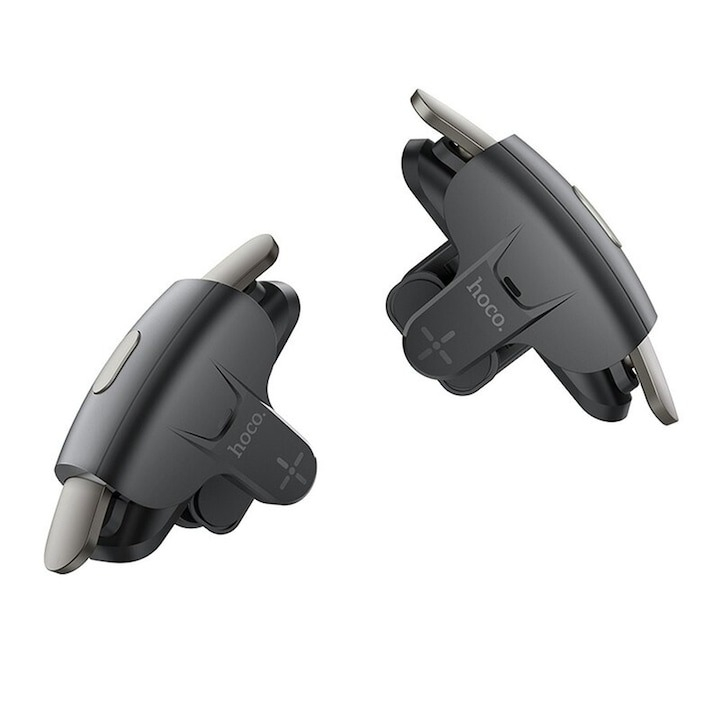 Set 2 butoane gaming tip trigger, model GM6, pentru telefon, 4 nivele de viteza, compatibilitate Android si iOS, negru [6]