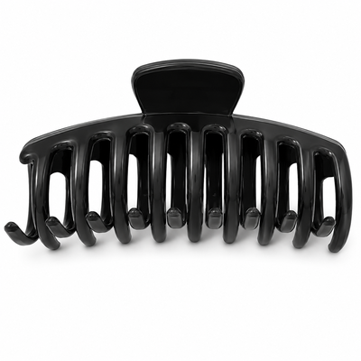 Set 2 clame pentru par 10.9 x 4.5 cm, culori diferite selectate aleatoriu, cleste din plastic rigid cu dinti curbati, pentru par lung si des [22]