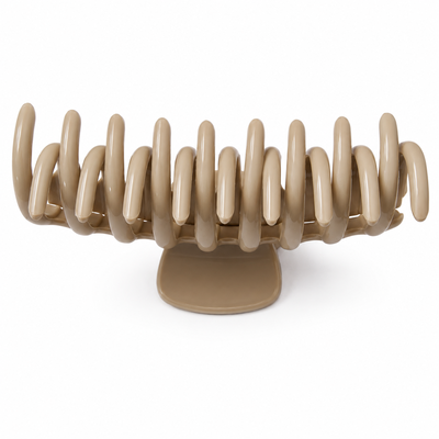 Set 2 clame pentru par 10.9 x 4.5 cm, culori diferite selectate aleatoriu, cleste din plastic rigid cu dinti curbati, pentru par lung si des [17]