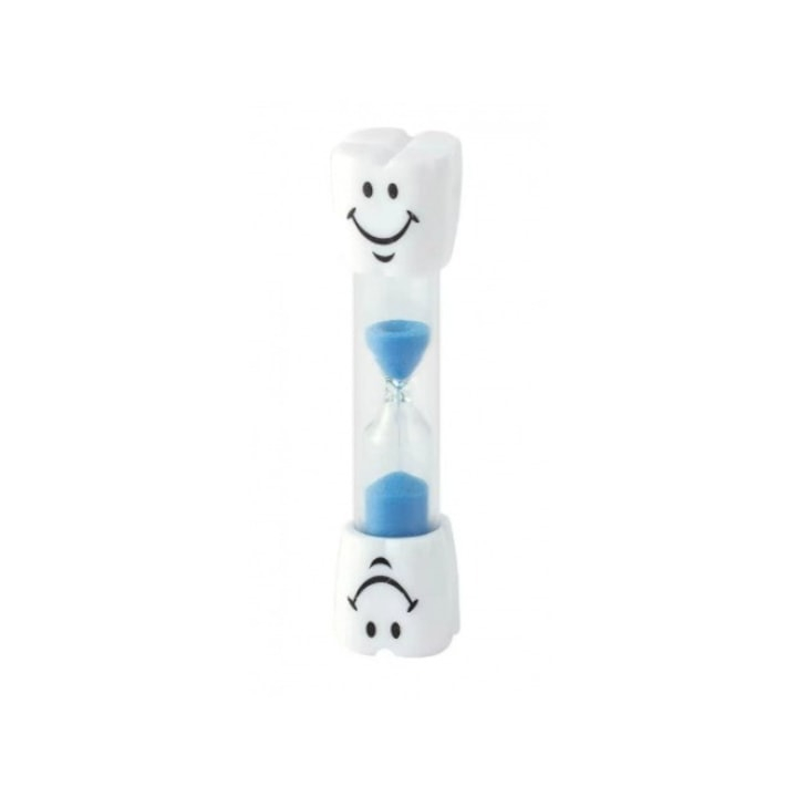 Set 2 clepsidre pentru perierea dintilor, 3 minute, 10 x 2.5 cm, albastru [10]
