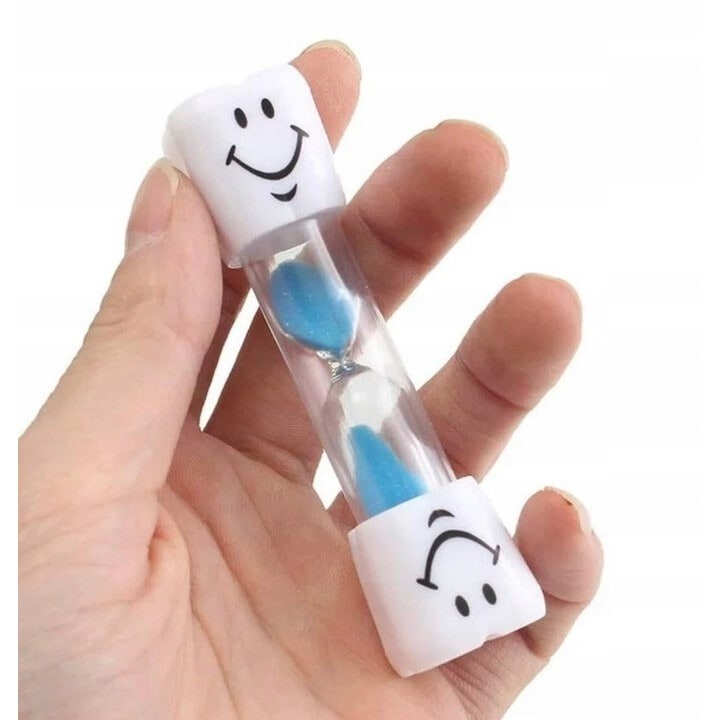 Set 2 clepsidre pentru perierea dintilor, 3 minute, 10 x 2.5 cm, albastru [9]