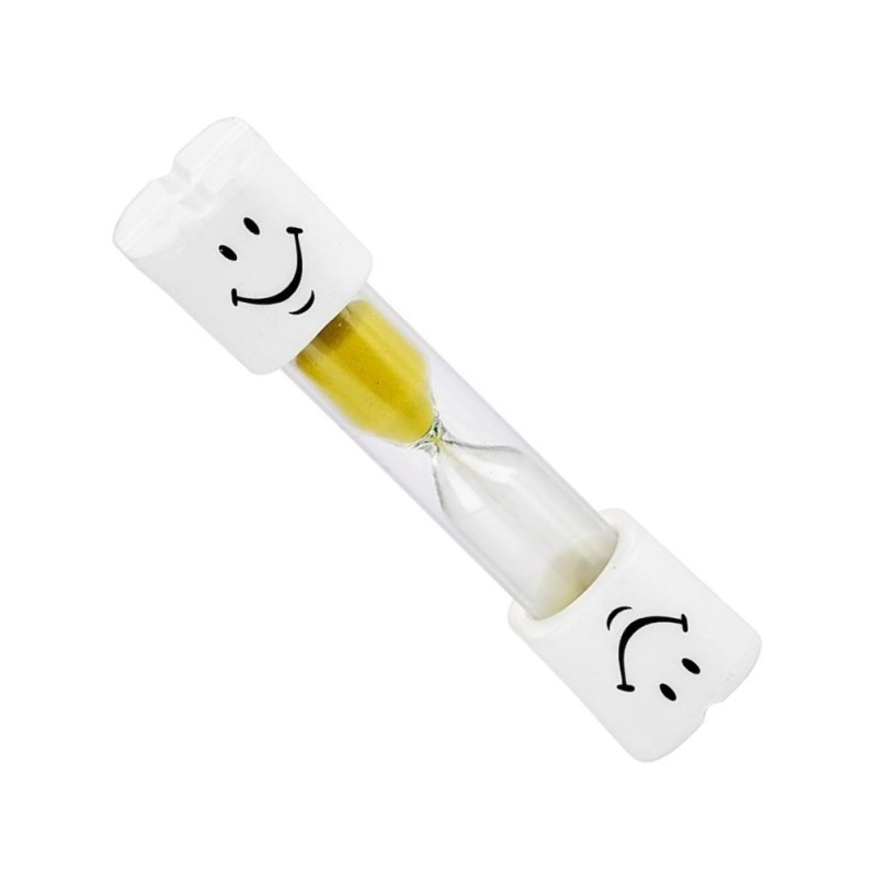 Set 2 clepsidre pentru perierea dintilor, 3 minute, 10 x 2.5 cm, galben [2]