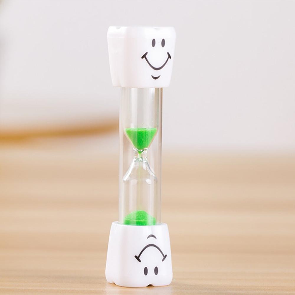 Set 2 clepsidre pentru perierea dintilor, 3 minute, 10 x 2.5 cm, verde [8]