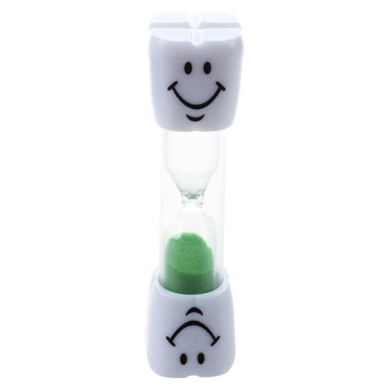 Set 2 clepsidre pentru perierea dintilor, 3 minute, 10 x 2.5 cm, verde [5]