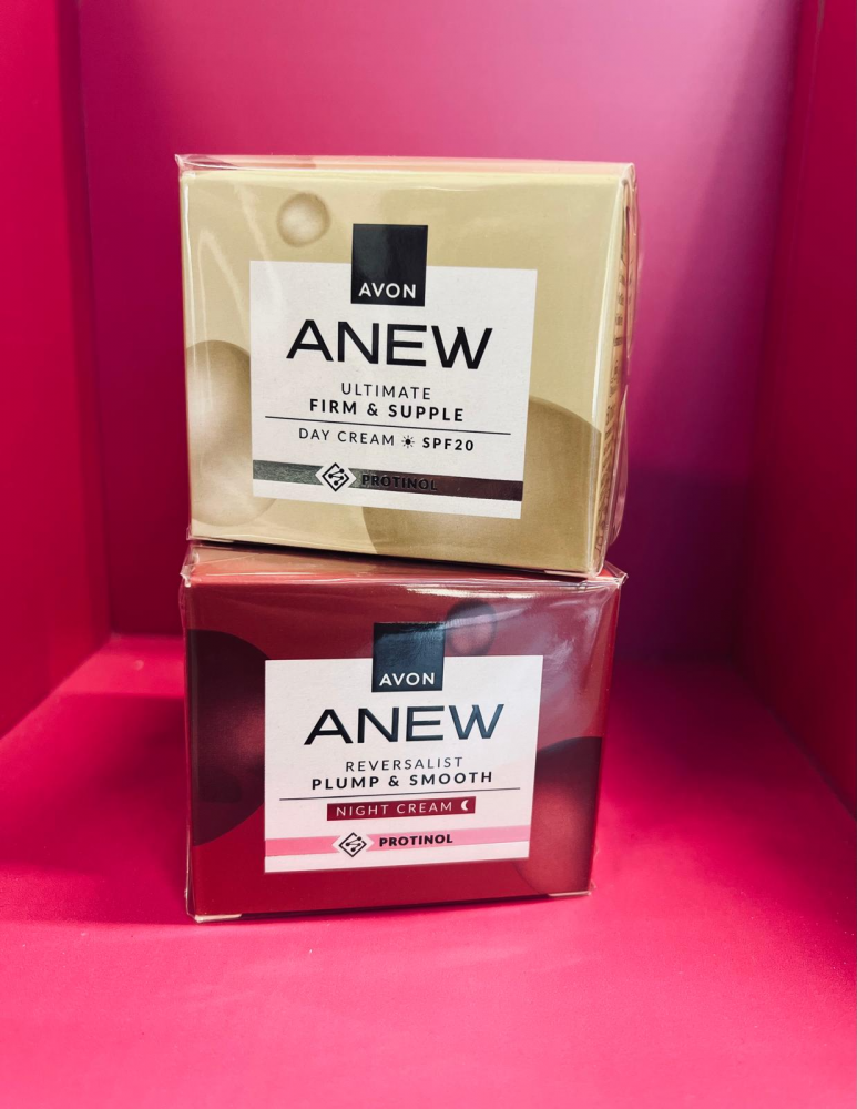 Set 2 creme Anew cu protinol 35 si 45 ani+, de noapte si de zi