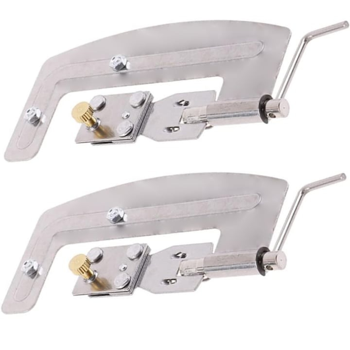 Set 2 dispozitive pentru legarea carligului de pescuit, inox, semi-automat, 10.3 x 3.5 x 1.8 cm, argintiu