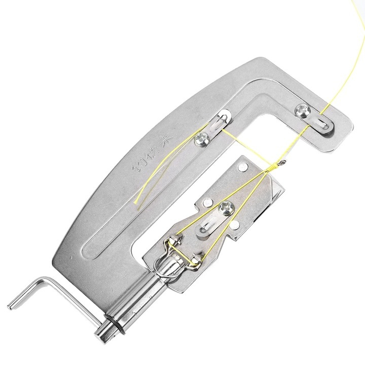 Set 2 dispozitive pentru legarea carligului de pescuit, inox, semi-automat, 10.3 x 3.5 x 1.8 cm, argintiu [5]
