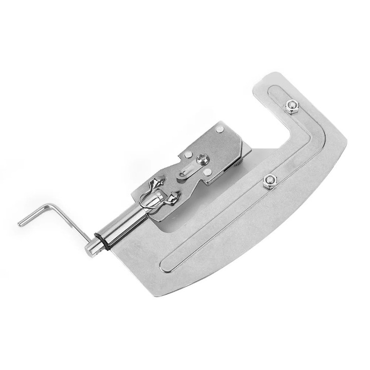 Set 2 dispozitive pentru legarea carligului de pescuit, inox, semi-automat, 10.3 x 3.5 x 1.8 cm, argintiu [8]