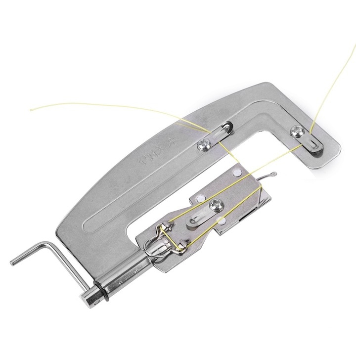 Set 2 dispozitive pentru legarea carligului de pescuit, inox, semi-automat, 10.3 x 3.5 x 1.8 cm, argintiu [6]