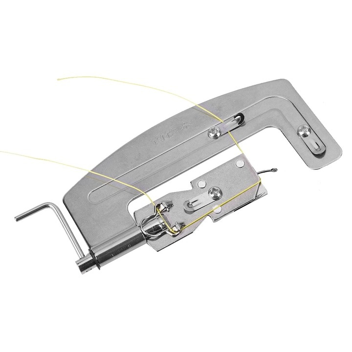 Set 2 dispozitive pentru legarea carligului de pescuit, inox, semi-automat, 10.3 x 3.5 x 1.8 cm, argintiu [7]
