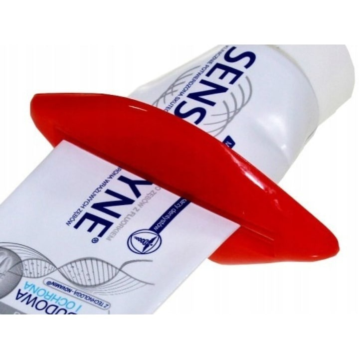 Set 2 dispozitive pentru stors tub pasta de dinti, cosmetice, rosu/roz [7]