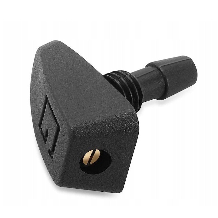 Set 2 duze universale pentru spalare parbriz, reglare flux 360°, tip ceata, plastic rezistent, 0.9 x 1.6 x 2.6 cm, culoare neagra [6]