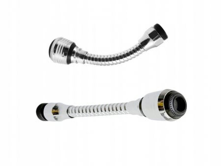 Set 2 extensii robinet flexibila 360 grade cu 2 moduri de pulverizare 13 cm lungime [4]