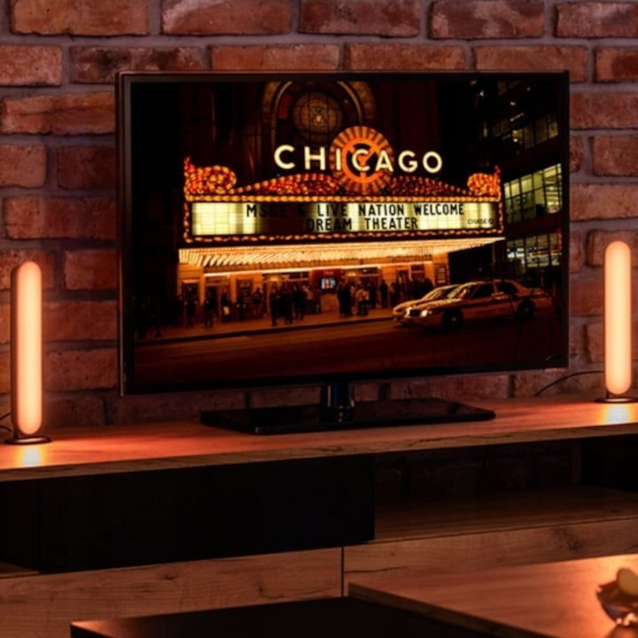 Set 2 lampi LED RGB, 12 culori, 4 moduri de iluminare, montare verticala sau orizontala, alimentare USB, telecomanda inclusa, 26.5 x 4.1 x 3.5 cm, negre – iluminare moderna, dinamica si personalizata  [9]