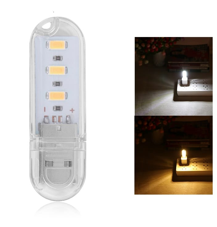 Set 2 Lămpi Mini LED USB – Lumină Albă Rece 6000K, 1W, Portabile pentru Laptop, Powerbank sau Auto [5]