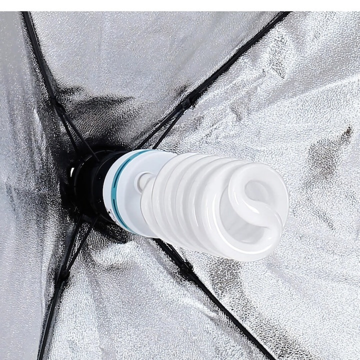 Set 2 lampi softbox pentru studio foto-video, 50 x 70 cm, cu 2 trepiede reglabile pana la 200 cm, 2 becuri 150W 5500K, husa transport inclusa [3]