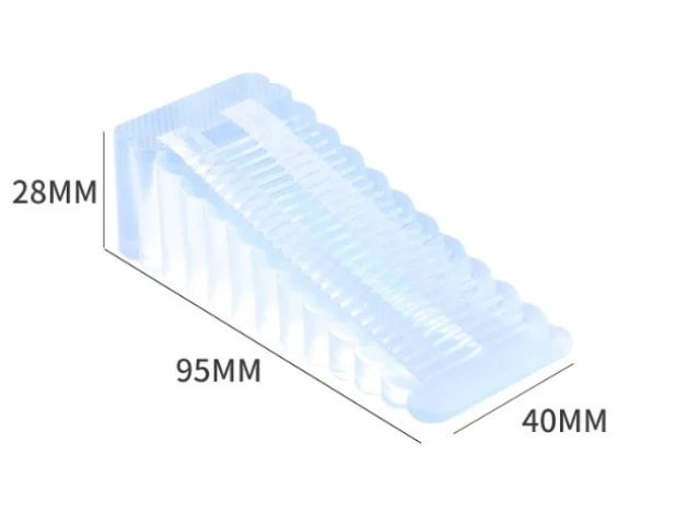 Set 2 opritoare pentru usa, transparente 9.5 x 4 x 2.8 cm, silicon antiderapant, pene universale pentru fixarea si blocarea usilor [4]