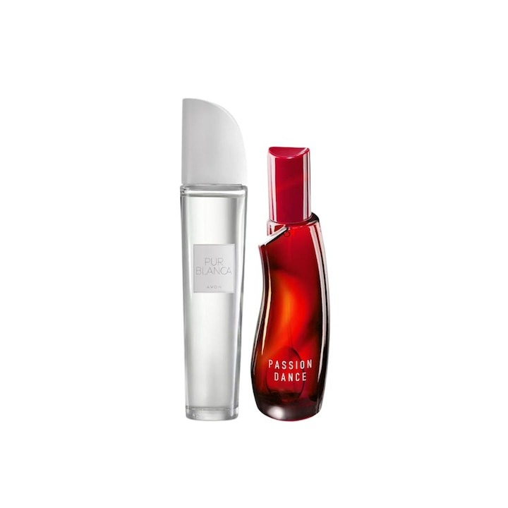 Set 2 parfumuri dama Pur Blanca si Passion Dance 50 ml, Avon