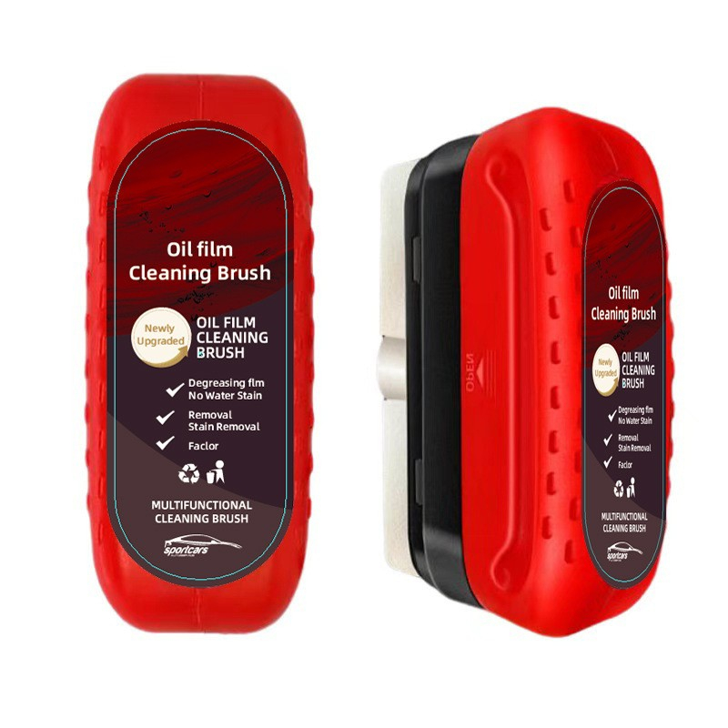 Set 2 Perii Multifunctionale Auto pentru Indepartarea Urmelor de pe Parbriz si Oglinzi, Anti-Aburire, Rosu, Plastic, 120 g, Dactylion® [2]