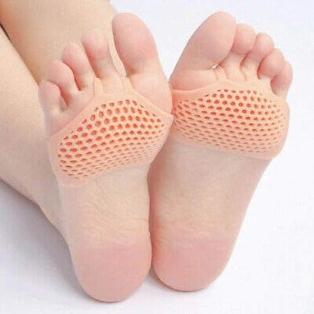 Set 2 pernute de protectie impotriva monturilor, pentru picior si degete, din silicon - Bej [3]