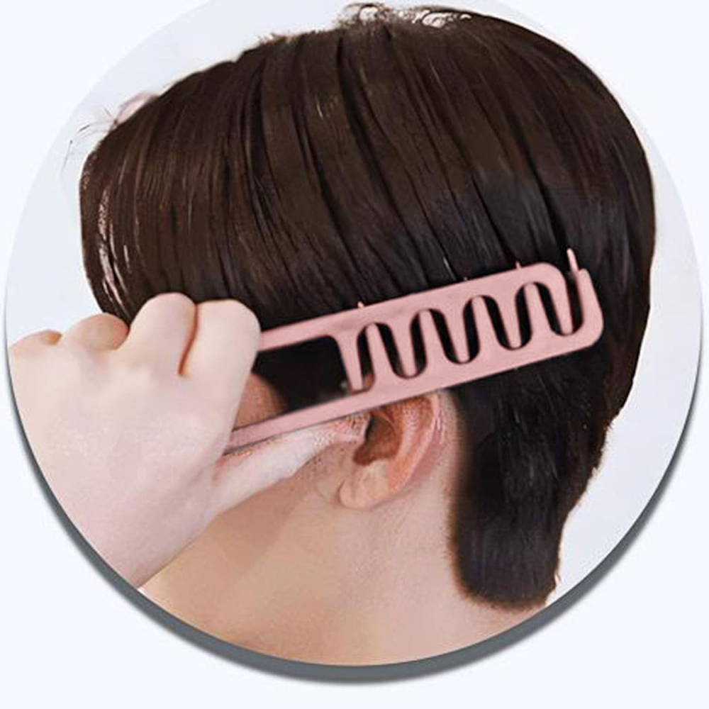 Set 2 Piepteni de Volum pentru Păr din ABS, Multifuncționali pentru Femei și Bărbați, pentru Păr Umed și Uscat, Ridicare la Rădăcină, Roz, 19 x 9 cm, 40 g [3]