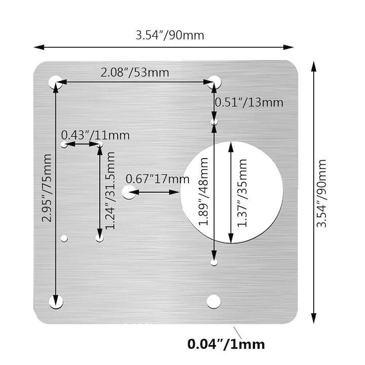 Set 2 placi reparatie balama dulap, otel inoxidabil, fixare rapida, rezistente, pentru usi mobilier, cu 12 suruburi incluse [3]