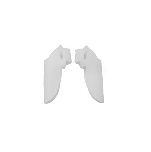 Set 2 protectii pentru monturi, separatoare pentru degete, alb, din silicon