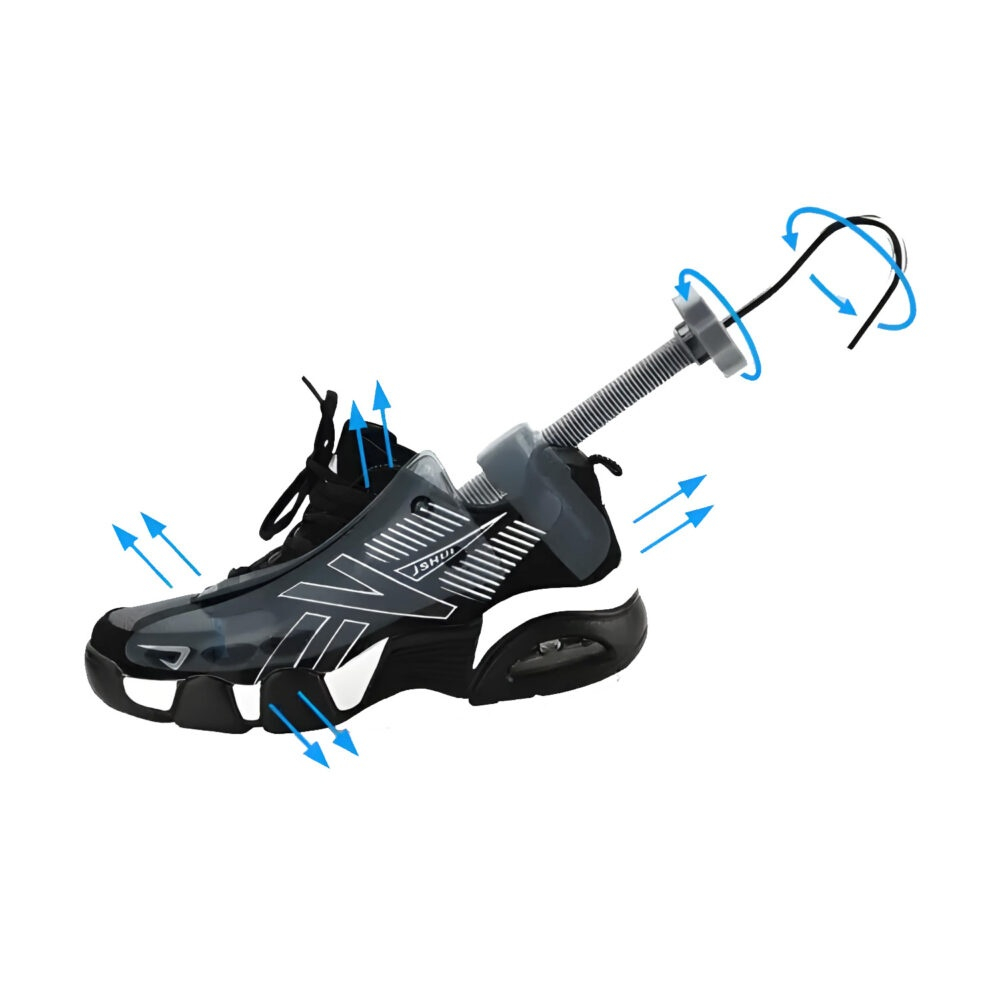 Set 2 sanuri, pentru largit si alungit incaltaminte, ABS/metal, marime 39-43, universale, reglabile, gri [8]