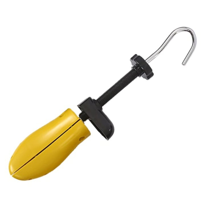 Set 2 sanuri pentru largit si alungit incaltaminte, universale, reglabile, plastic si metal, marime 41-47, galben/negru [13]