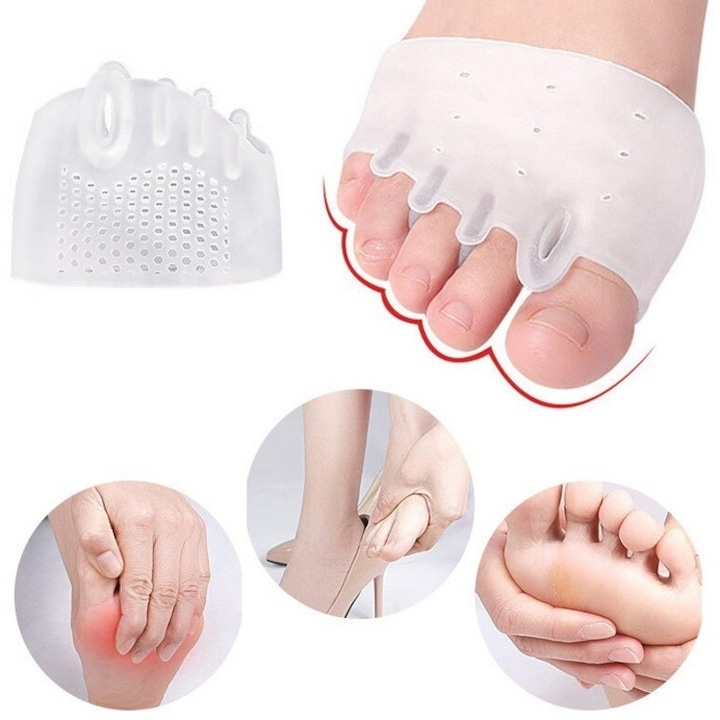 Set 2 separatoare din gel pentru degete de la picioare, suport corector pentru hallux valgus si suprapunere degete Descriere Acest set de 2 separatoare din gel pentru degete de la picioare este concep [4]