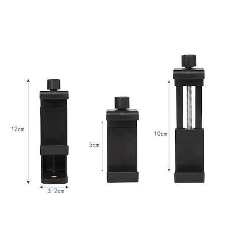 Set 2 suporti 360 grade cu menghina, 2x filet universal 1/4 pentru prindere pe trepied/monopied [3]