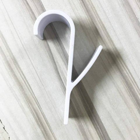 Set 2 suporturi de prosoape si haine, pentru calorifer, plastic, 9.8 cm, alb [4]