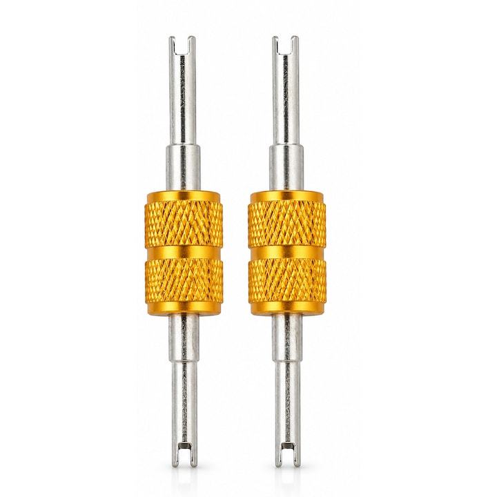 Set 2 surubelnite pentru ventil valva tubeless si instalatii aer conditionat, unealta demontare miez valva, metal rezistent, utilizare auto si HVAC [4]