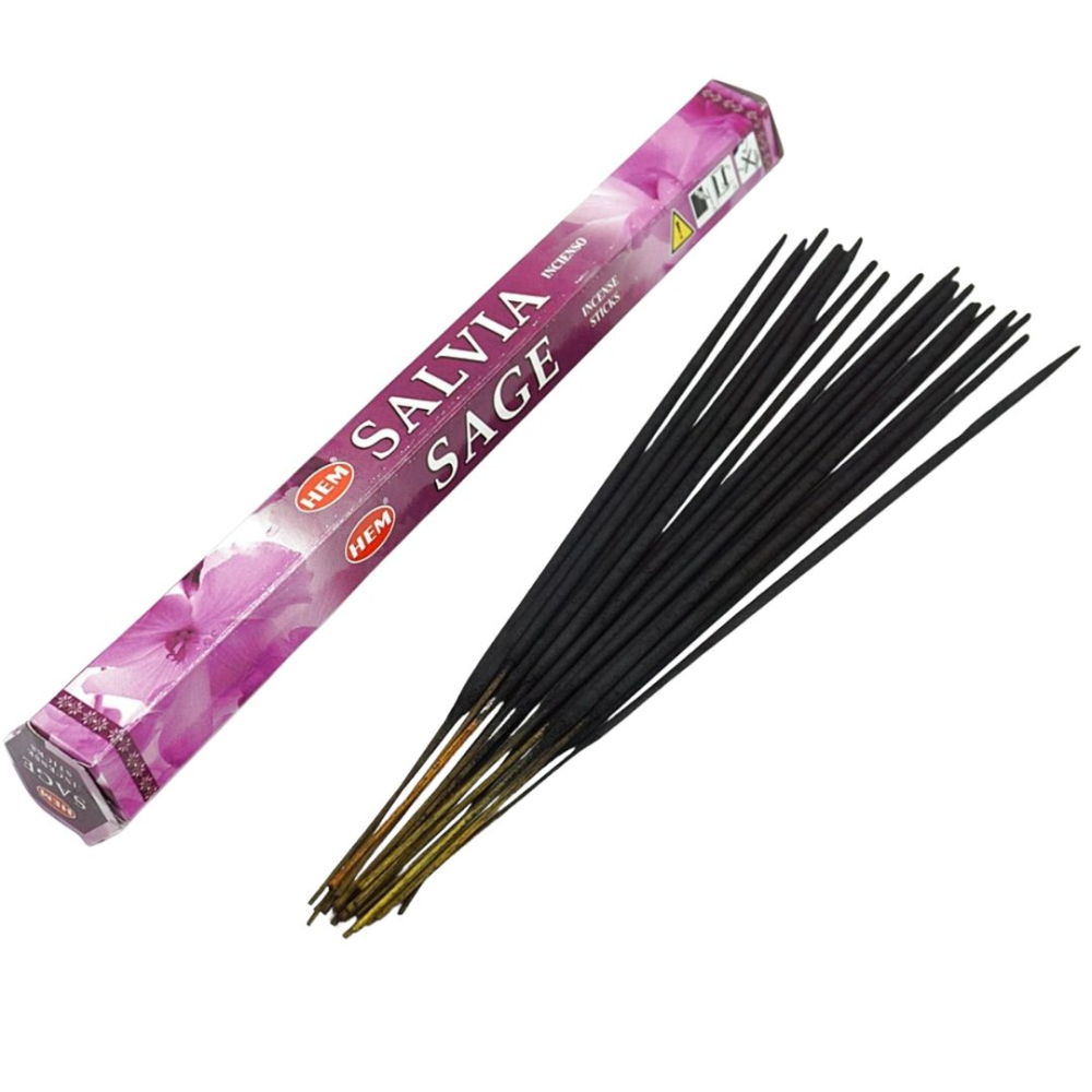 Set 20 betisoare parfumate salvie, aroma naturala calmanta, aromaterapie, fumigatie, parfumare incapere, purificare aer [8]
