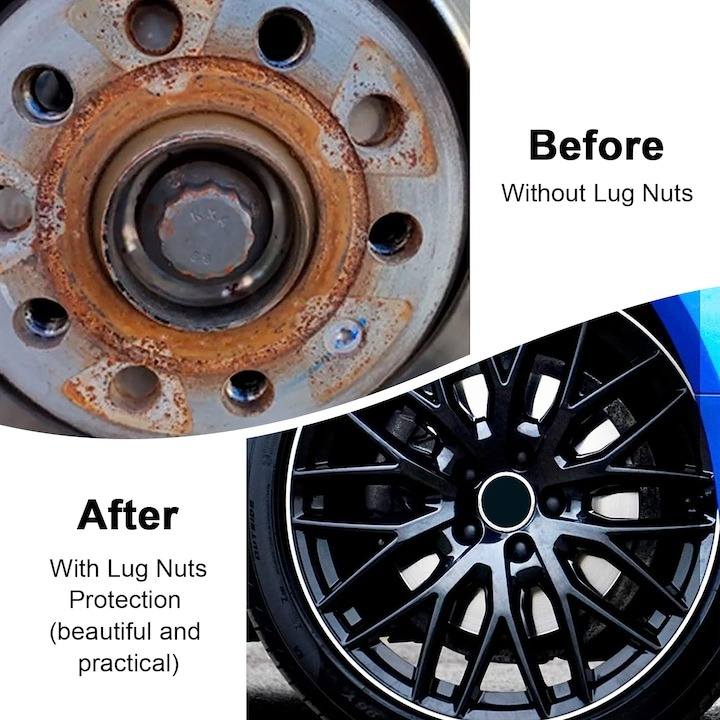 Set 20 capace hexagonale pentru prezoane, plastic, 17 mm, montare prin presare, cleste inclus, negru [12]