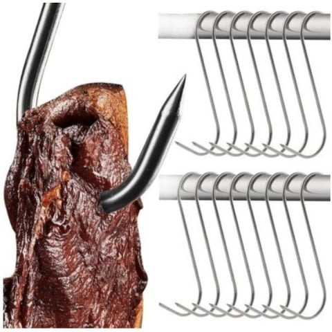 Set 20 carlige pentru suspendat carnea, tip S, otel inoxidabil, 22.5 cm [3]