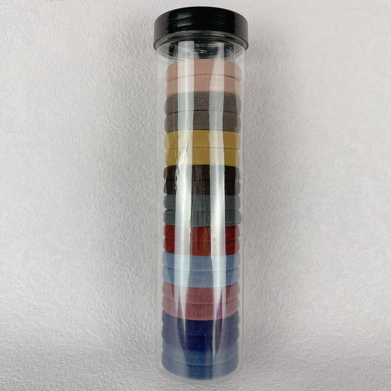 Set 20 elastice pentru par, culori inchise – material premium din elastan, rezistent, elastic si delicat cu parul [6]