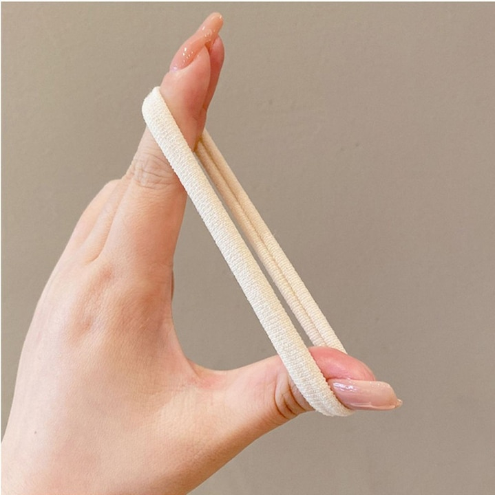 Set 20 elastice pentru par, culori maro inchis – maro – bej – crem – auriu – material premium din elastan, rezistent, elastic si delicat cu parul Acest set de 20 de elastice pentru par in nuante elega [2]