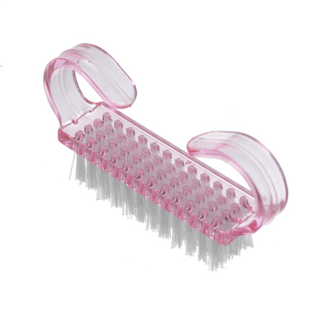 Set 20 Perii pentru Curatarea Unghiilor, Peri Moi si Rezistenti, Design Ergonomic cu Prindere Dubla, 6.5 x 3.2 x 1.5 cm, Roz Transparent [4]