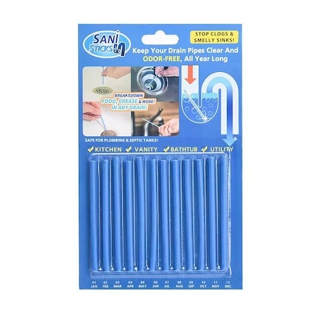 Set 24 betisoare de uz caznic pentru desfundat sifon si scurgeri - Albastru [2]