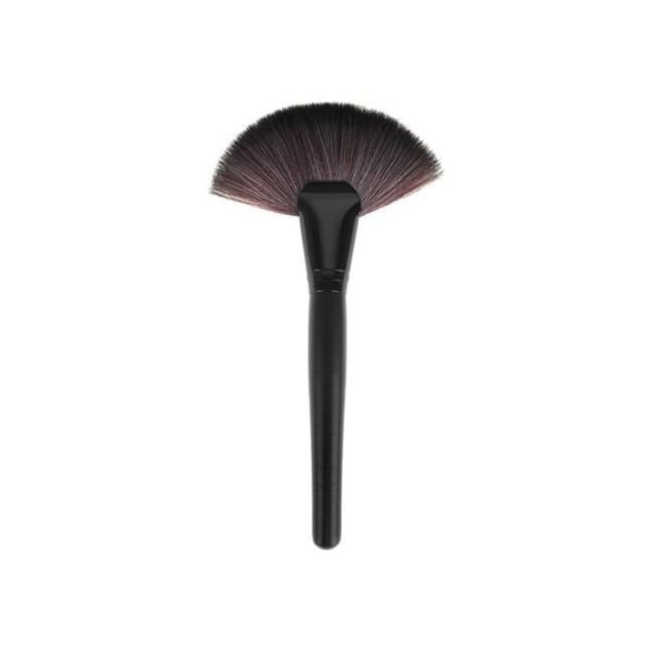 Set 24 pensule machiaj cu peri sintetici, gentuta depozitare, colectie completa pentru machiaj profesional, negru [7]