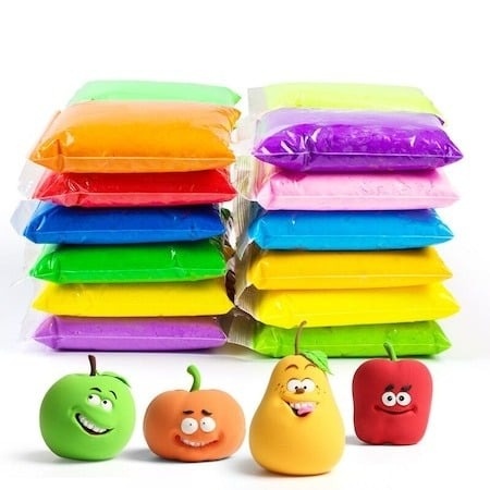 Set 24 pungi de plastilina cu accesorii de modelare - Multicolor [2]
