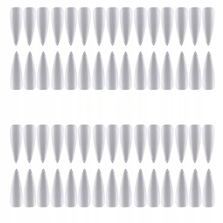 Set 240 tipsuri pentru unghii, ABS, flexibile, durabile, 5 marimi diferite, transparent, cutie depozitare [3]